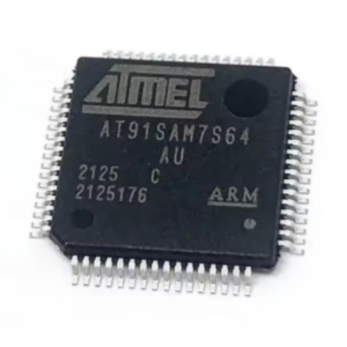 AT91SAM7S64C-AU original new electronic components ic MCU chip AT91SAM7S64C-AU-999 16/32bit microcontroller lqfp64 AT91SAM7S64C - Image 1