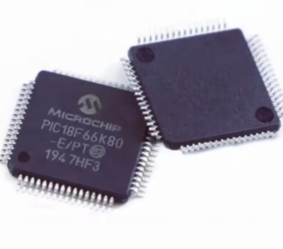 Original New PIC18F66K80-E/PT integrated circuit 8bit microcontroller tqfp64 pic18f66k80-e/pt flash MCU chip - Image 1